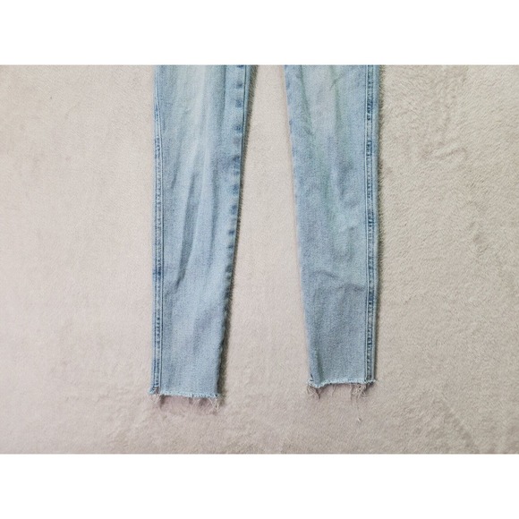 We The Free Jeans Womens 24 Blue Denim Pockets Acid Wash Skinny‎ Leg Flat Front - Picture 3 of 8